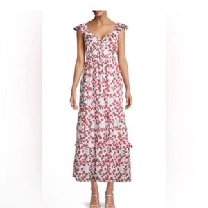 NWT- Betsy Johnson - SMALL- Vibrant Strawberry Print Fabric